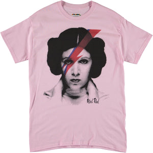 vivid pink tee shirt with rebel rebel image 