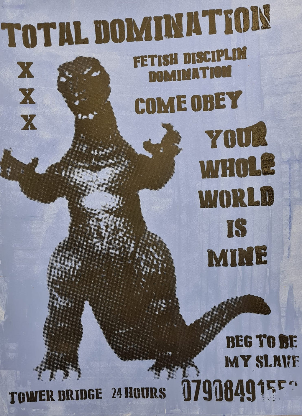 Godzilla tart card ' total domination '