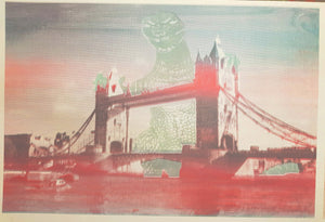 "Godzilla Gaia at Tower Bridge" 9 - variants 35x 50 cm studio proofs